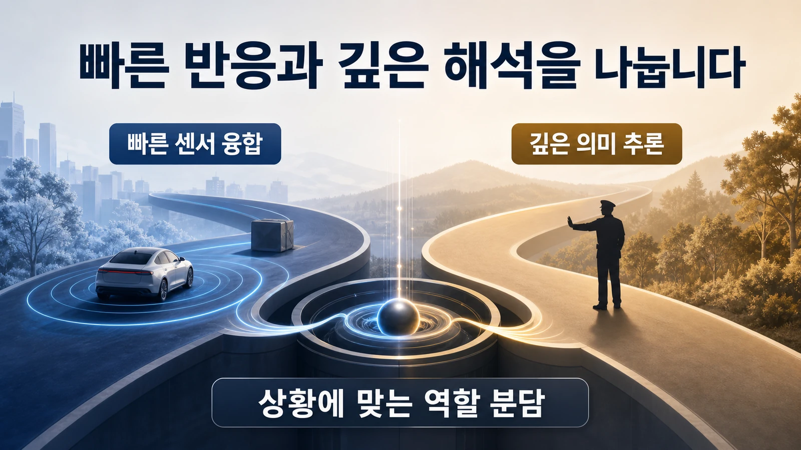 빠른 센서융합과 깊은 의미추론 분담