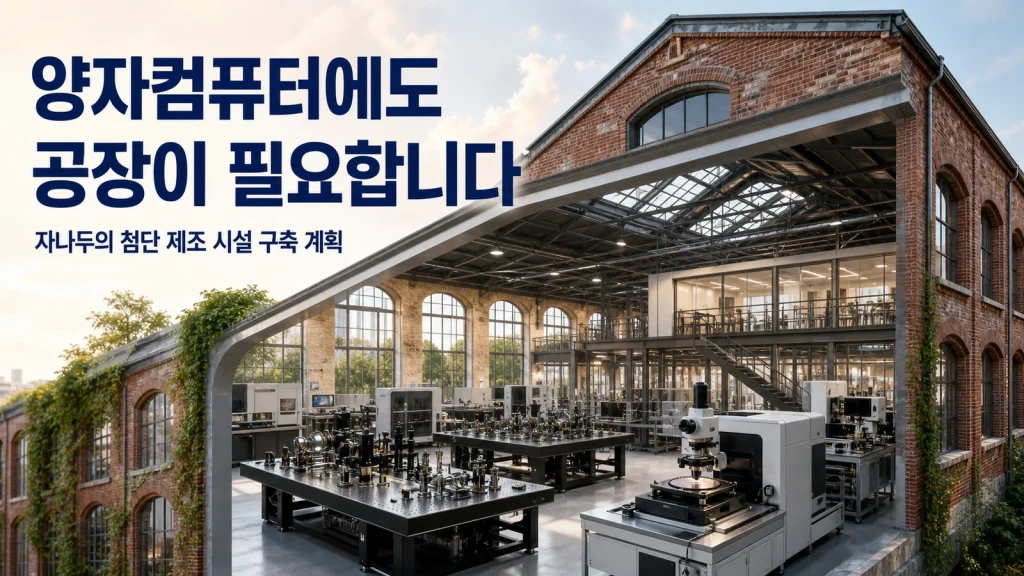 자나두 제조시설 구축 계획의 AI 개념도