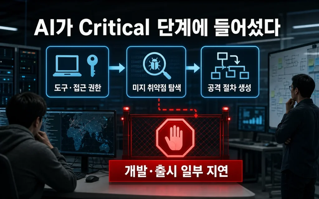 오픈AI가 새 모델 출시를 늦춘 이유, AI가 해커의 도구를 넘어선 순간 핵심 내용을 보여주는 대표 이미지