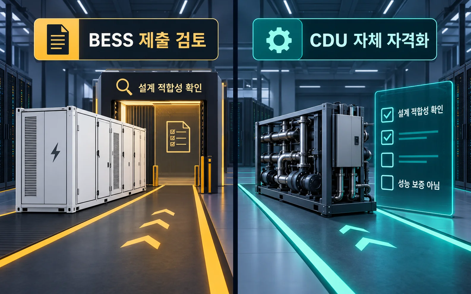 BESS 검토와 CDU 자체 자격화의 구분