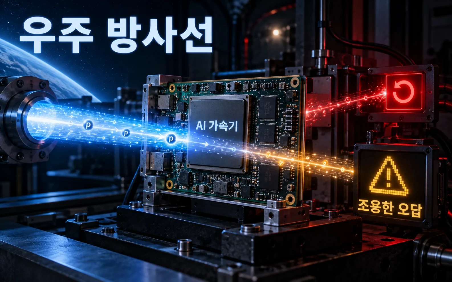 AI 가속기는 우주 방사선에도 버틸까, Zynq 실험이 보여준 취약점 핵심 내용을 보여주는 인포그래픽