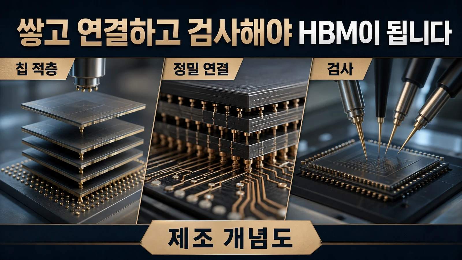 HBM은 칩만 찍어낸다고 완성되지 않습니다 관련 2번째 핵심 시각자료