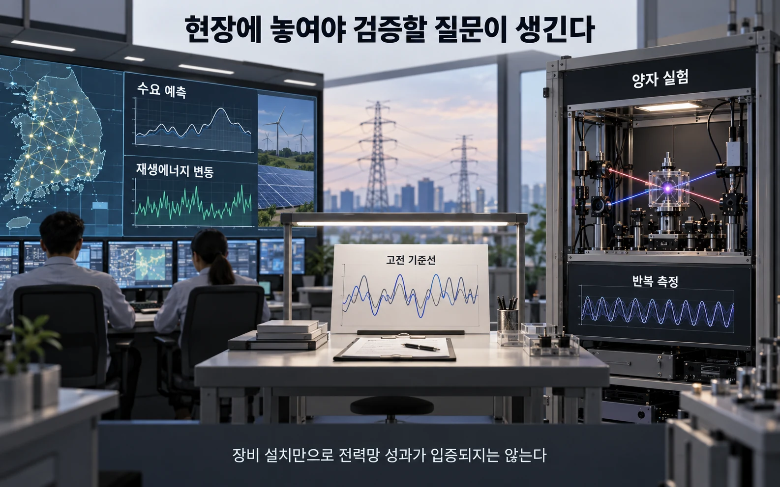 전력망 문제와 고전 기준선 양자 반복 실험
