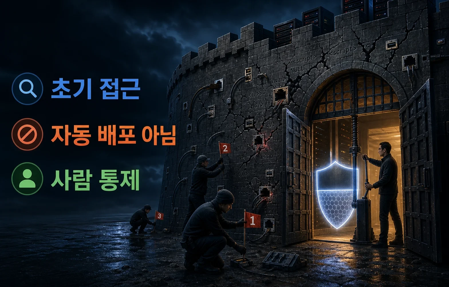 취약점 4,000개 중 먼저 고칠 것인지 클라우드플레어가 AI 보안 요원을 붙였습니다 핵심 내용을 보여주는 인포그래픽