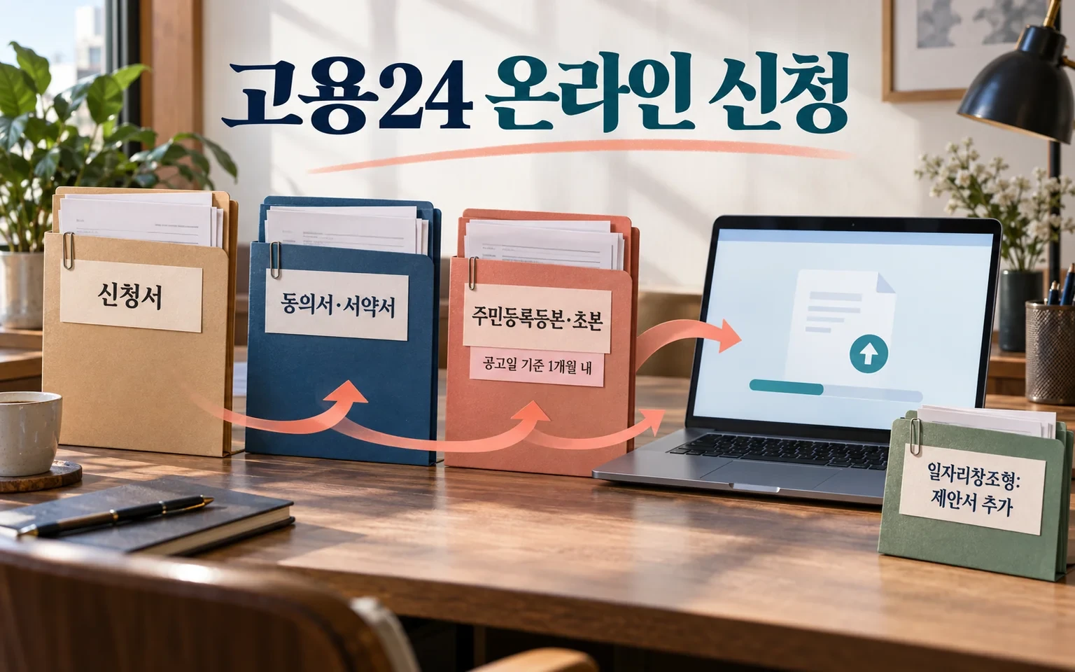 고용24 온라인 신청과 기본 제출서류 및 직무 아이템 제안서