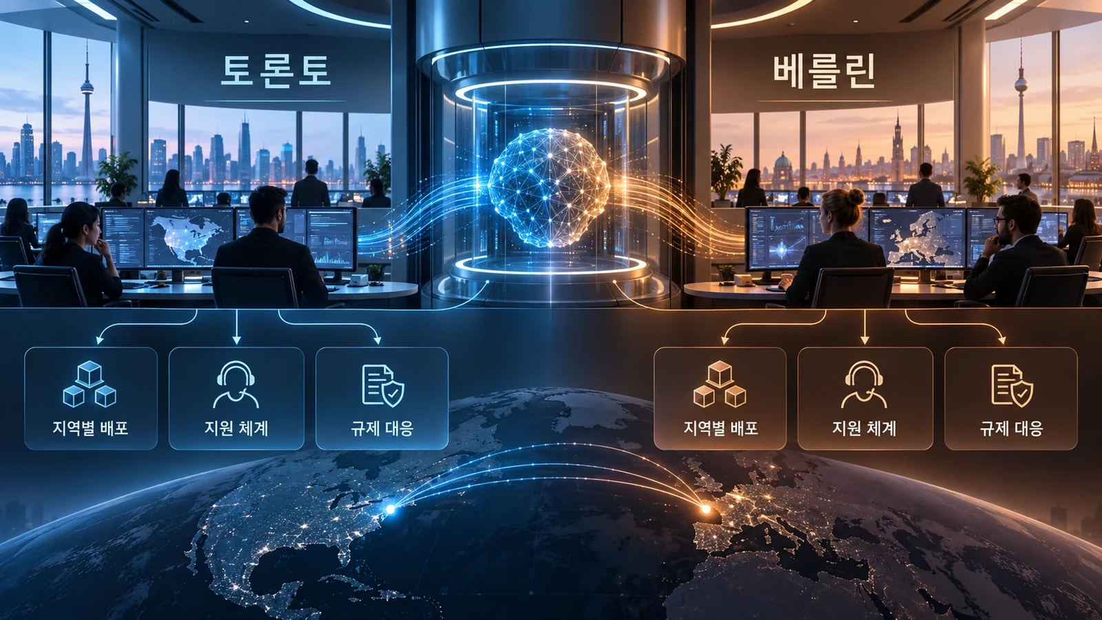 토론토와 베를린 두 운영 거점