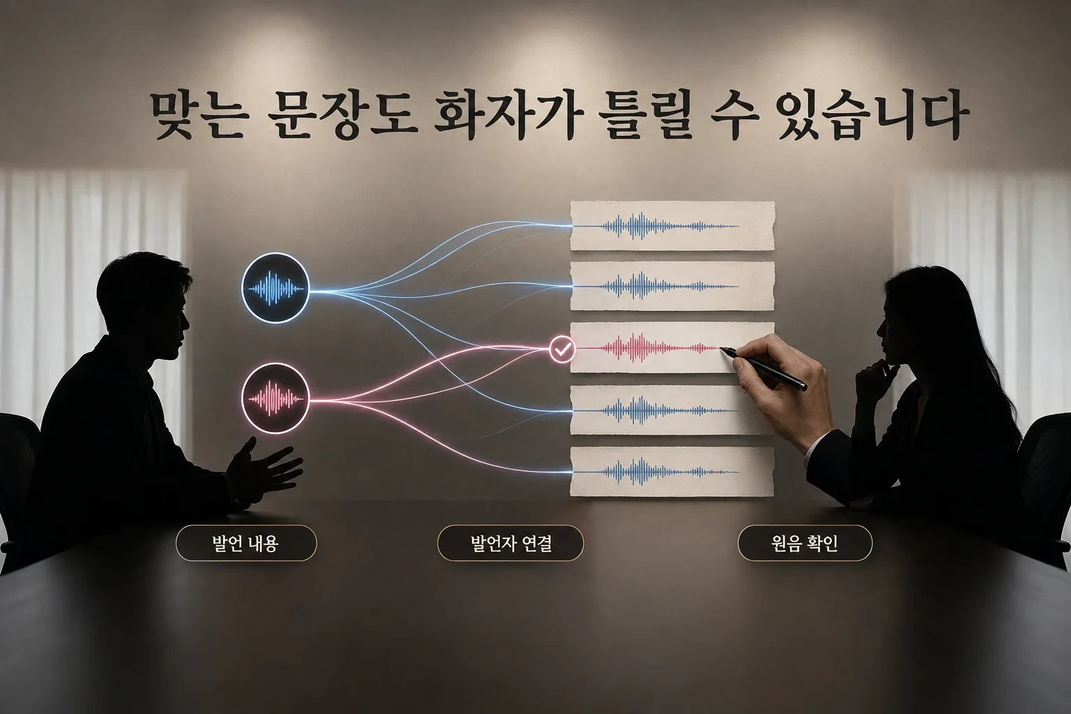 맞는 문장도 화자가 틀릴 수 있습니다; 글이 맞아도 사람을 잘못 붙이면 문제가 됩니다