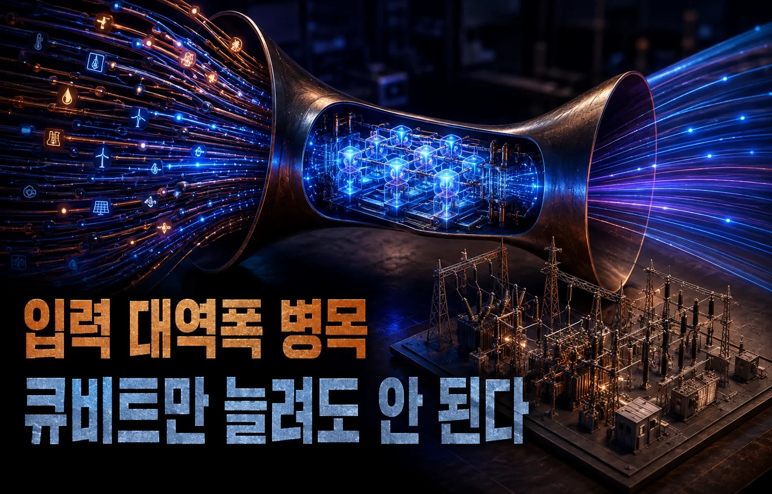 양자 회로를 전력망 시계열에 붙였더니, 병목은 큐비트가 아니었습니다 핵심 내용을 보여주는 인포그래픽