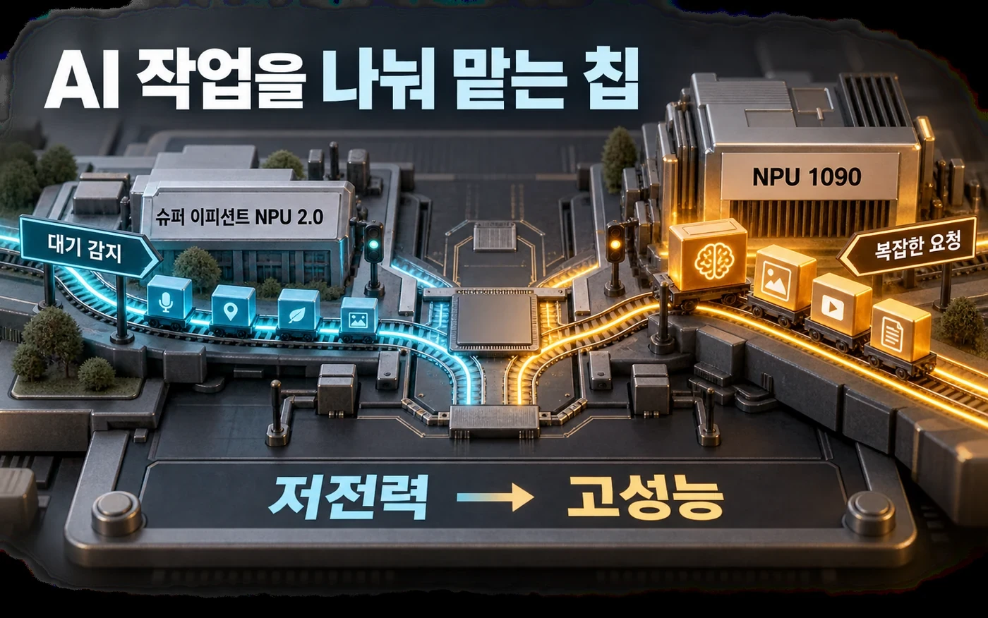 저전력 감지와 고성능 AI 요청을 나누는 두 NPU의 역할