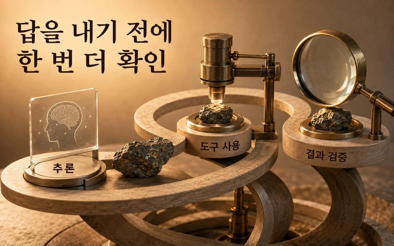 답을 내기 전에 한 번 더 확인; 복잡한 과제에서 반복 추론·도구 사용
