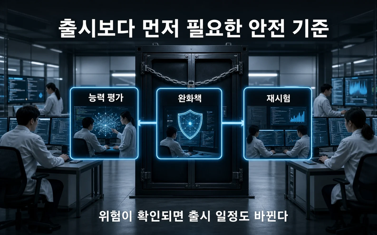 오픈AI가 새 모델 출시를 늦춘 이유, AI가 해커의 도구를 넘어선 순간의 02-release-delay 내용을 보여주는 정보 이미지