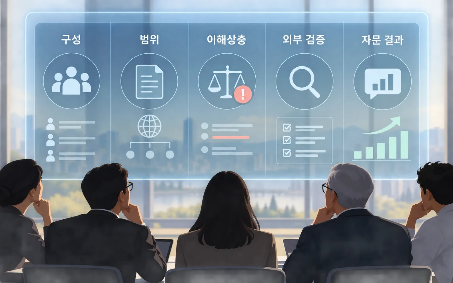독립 자문의 권한과 공개성 점검