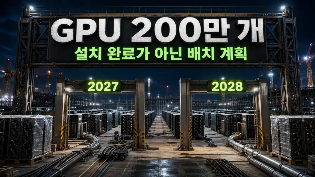 AWS의 엔비디아 GPU 200만 개, 주문 숫자보다 먼저 봐야 할 것 관련 1번째 핵심 시각자료