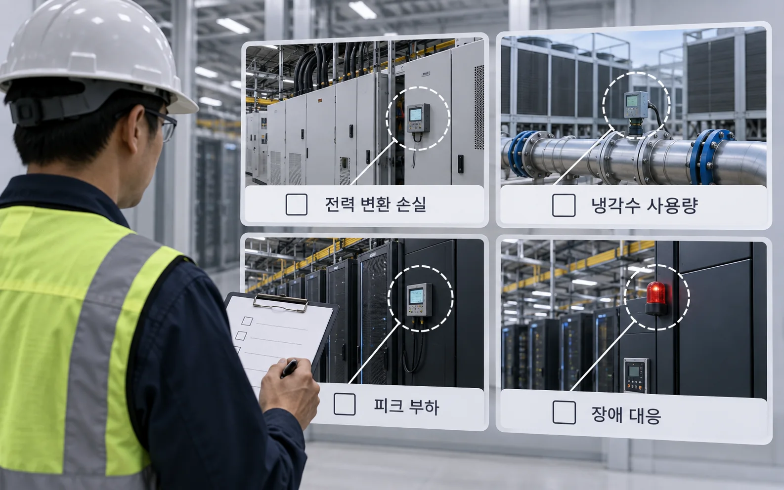 현장에서 확인할 전력과 냉각 성능 항목