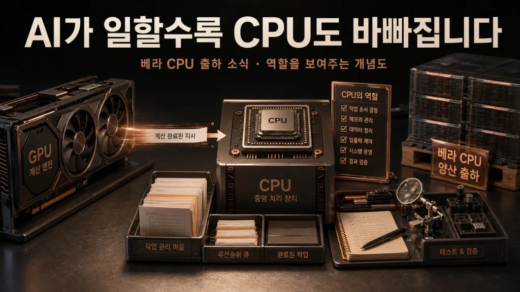AI가 일을 시작하자 CPU가 다시 중요해졌습니다 관련 1번째 핵심 시각자료