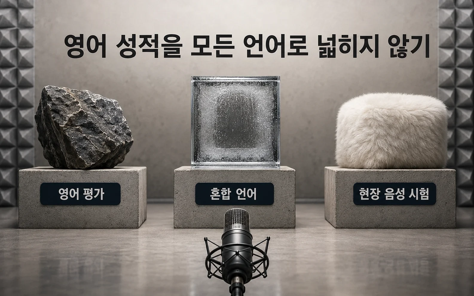영어 성적을 모든 언어로 넓히지 않기; 영어 평가의 좋은 성적에는 범위가 있습니다