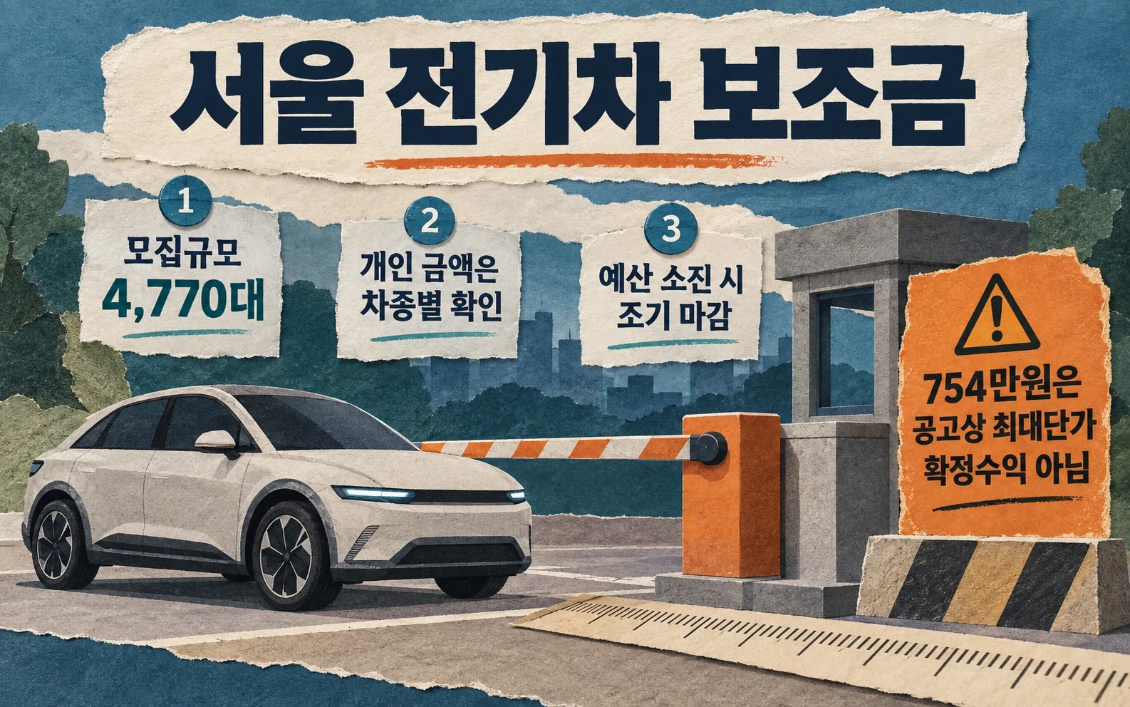 서울 전기차 추가 보급과 차종별 조건