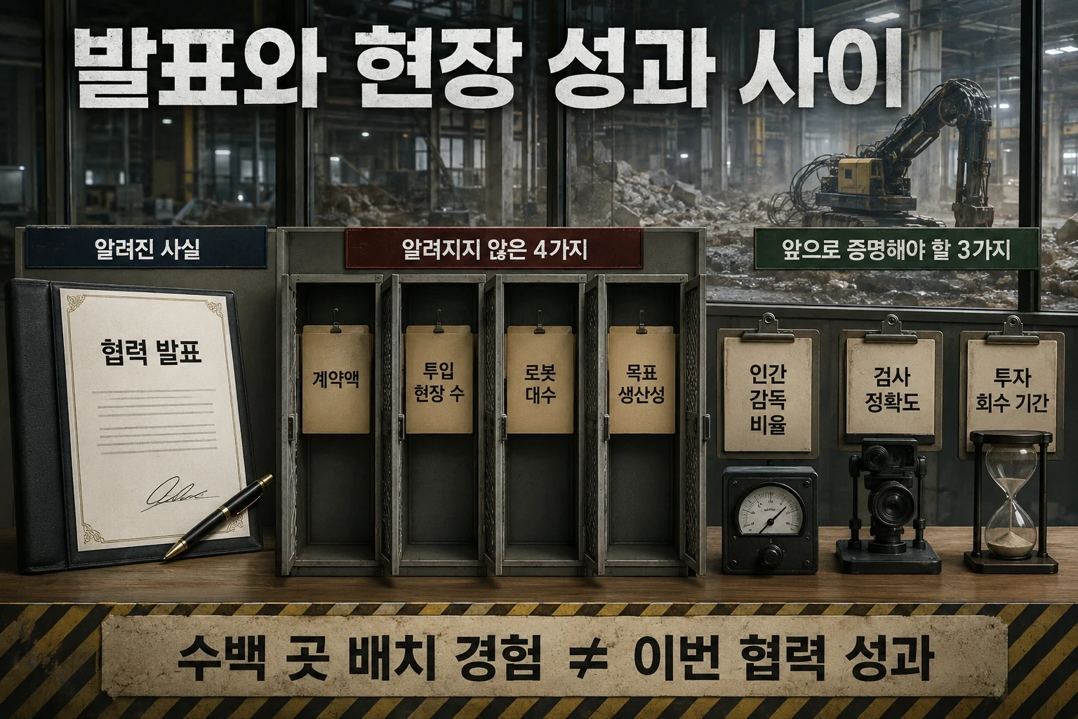 캐터필러가 건설현장에 피지컬 AI를 붙인다, 로봇보다 중요한 현장 데이터 관련 5번째 핵심 구조 인포그래픽