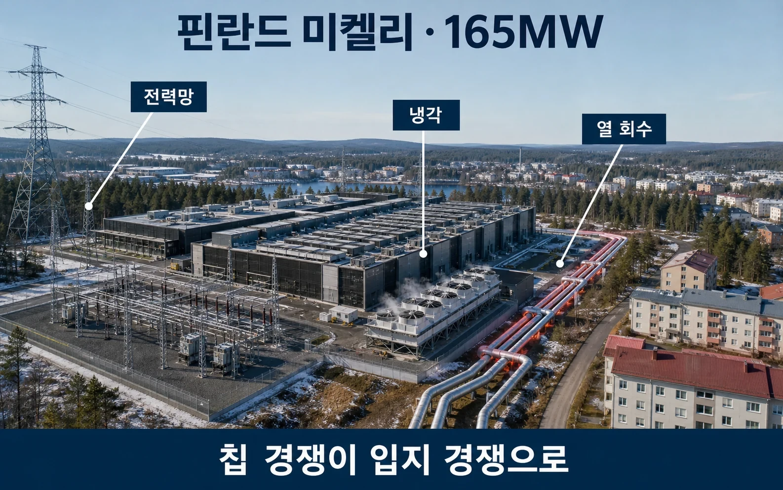 세레브라스의 165MW 핀란드 선택, AI 칩 경쟁이 전력 계약 경쟁으로 바뀐다의 02-finland-site 내용을 보여주는 정보 이미지