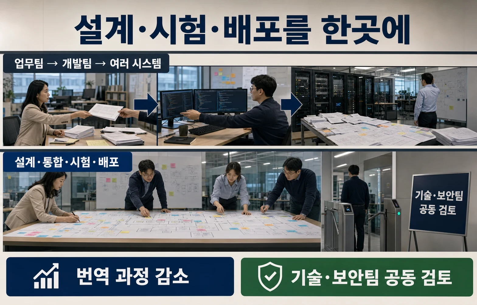 고객센터 AI를 노코드로 설계한다, AWS가 대화와 업무 규칙을 한 화면에 묶은 이유 관련 3번째 핵심 구조 인포그래픽