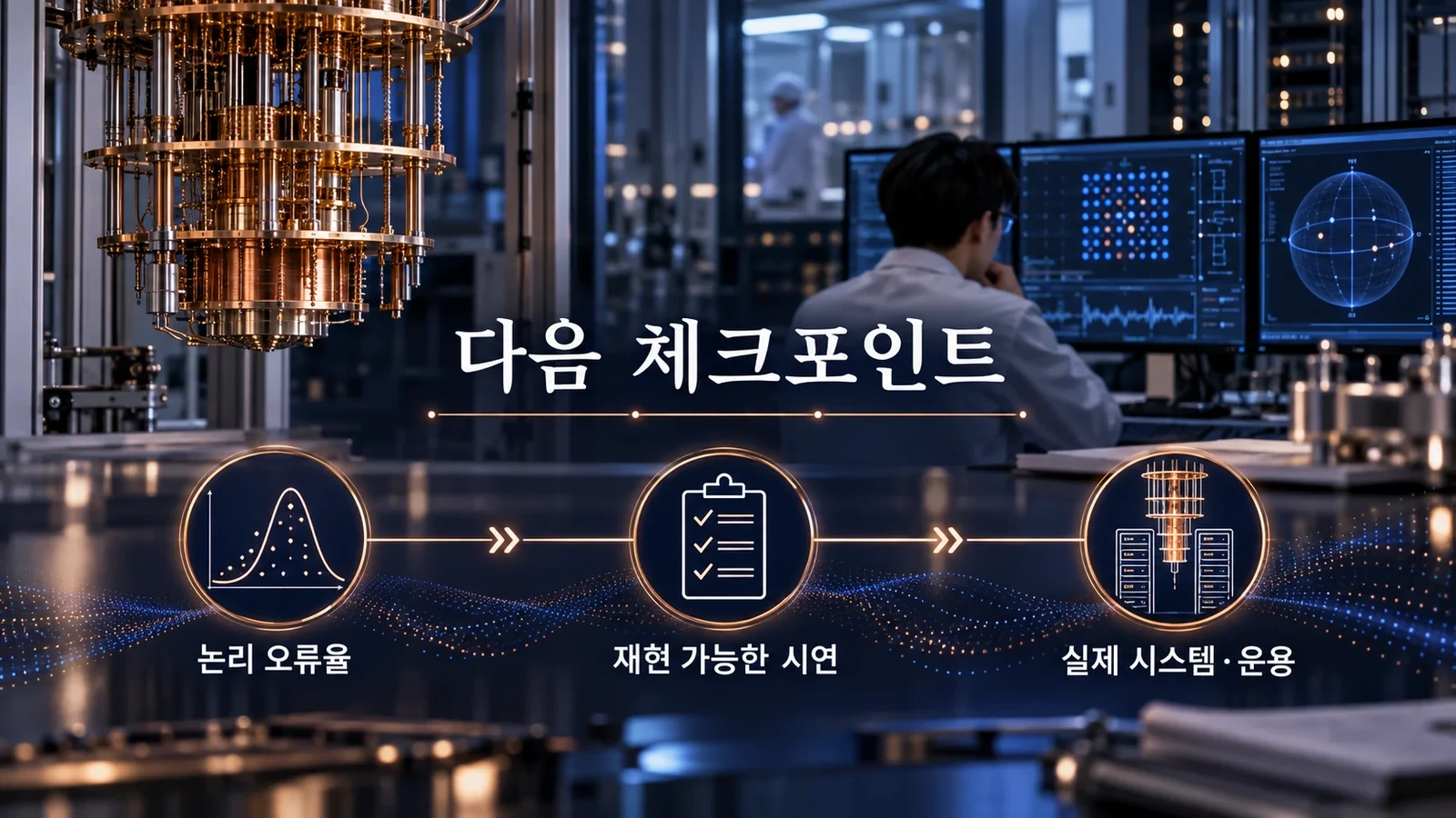 양자 시스템의 오류율과 실제 운용 확인사항