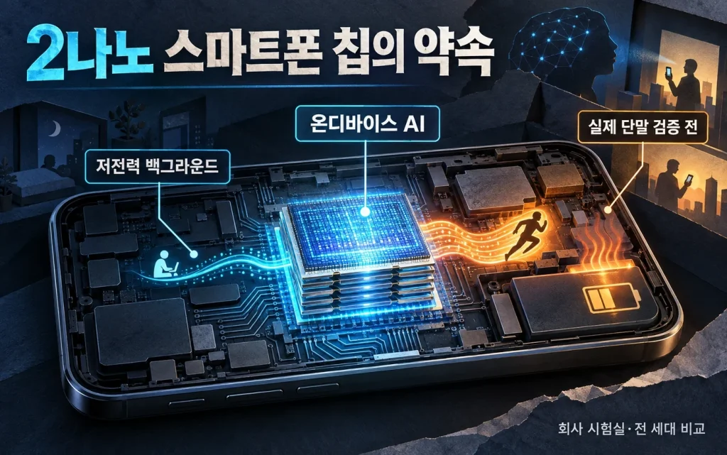 2나노 스마트폰 칩의 온디바이스 AI와 실제 단말 검증 전이라는 조건