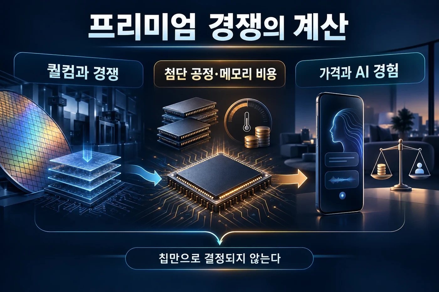 프리미엄 칩 경쟁에서 공정 비용과 스마트폰 가격 및 AI 경험의 관계