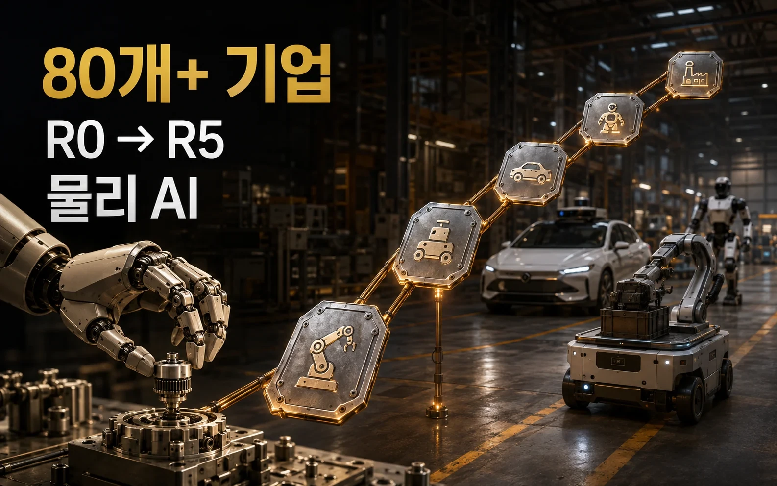 로봇의 공통어를 만들겠다는 Arm, 물리 AI를 칩 밖으로 끌어냈습니다 핵심 내용을 보여주는 인포그래픽