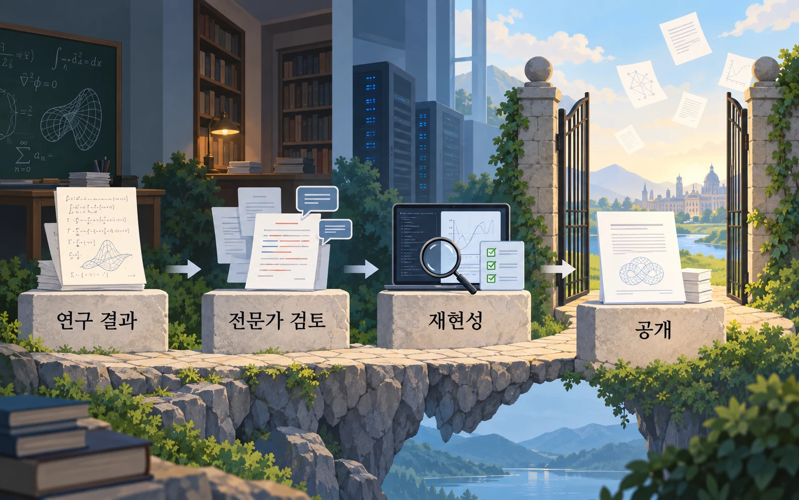 증명 공개와 전문가 검토의 순서
