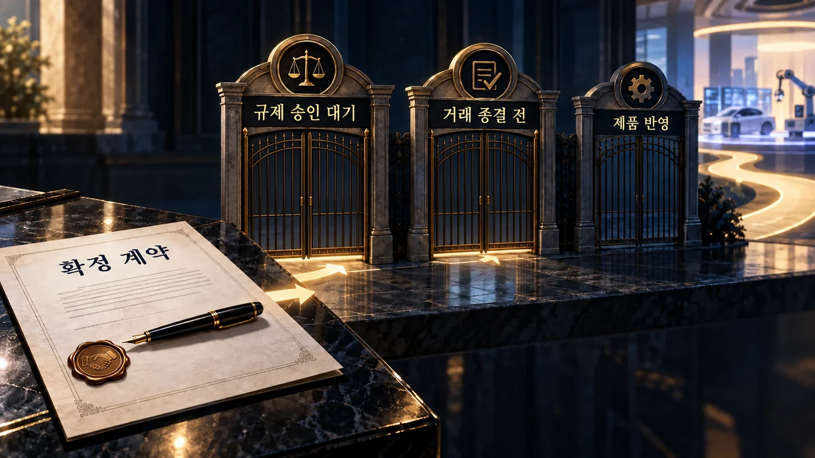 계약과 거래 종결의 구분