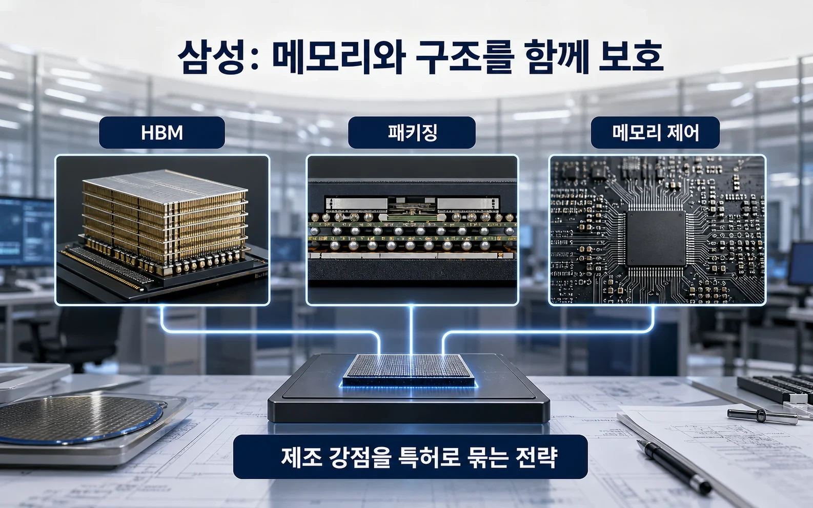 AI 반도체 특허가 114퍼센트 늘었다, 숫자보다 중요한 기업별 전략의 01-samsung-memory 내용을 보여주는 정보 이미지