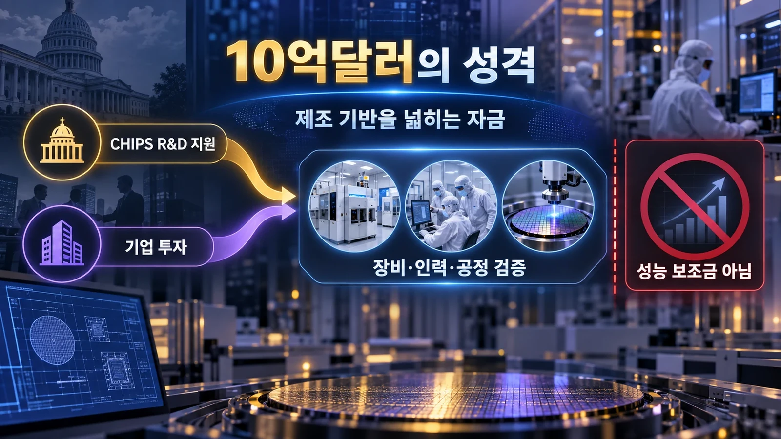 정부 지원과 IBM 자체 투자의 구분