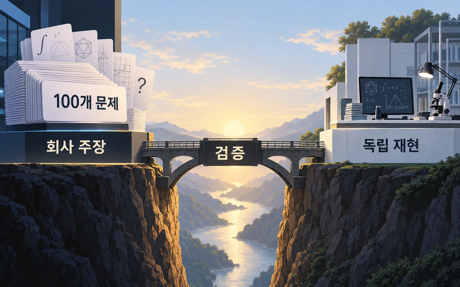 회사의 백 개 문제 주장과 독립 검증의 간격