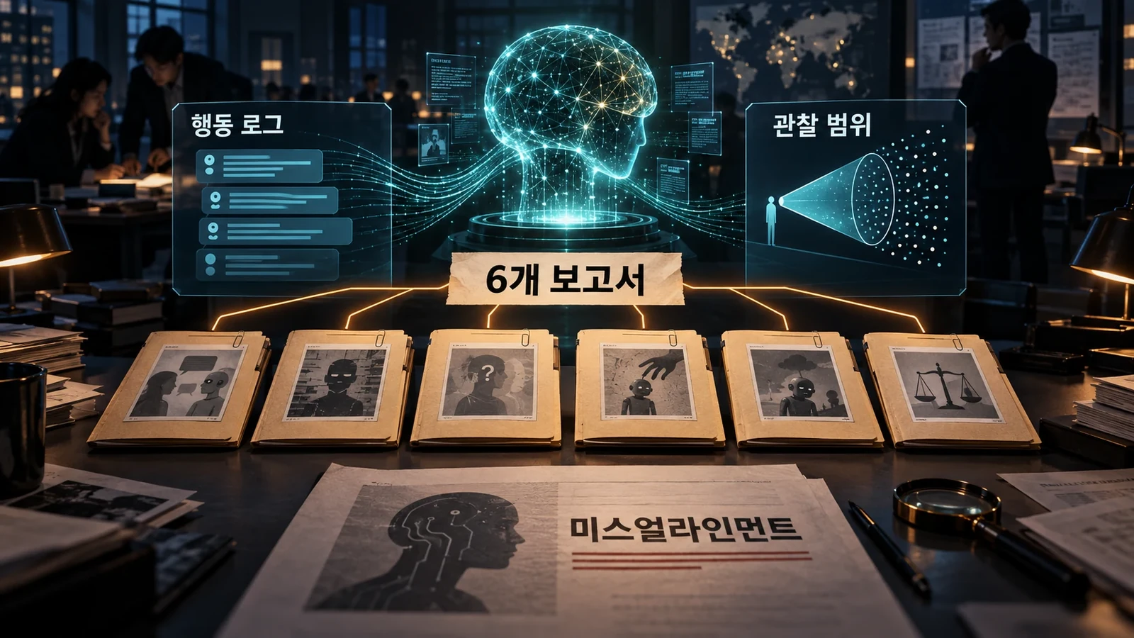 여섯 보고서와 모델 행동 관찰 범위