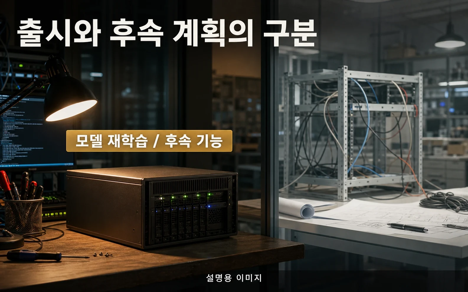 8월 31일의 모델 재학습 기능과, 일회성 규칙·고객 교정 정보 학습 등 후속 기능을 구분해야 합니다.