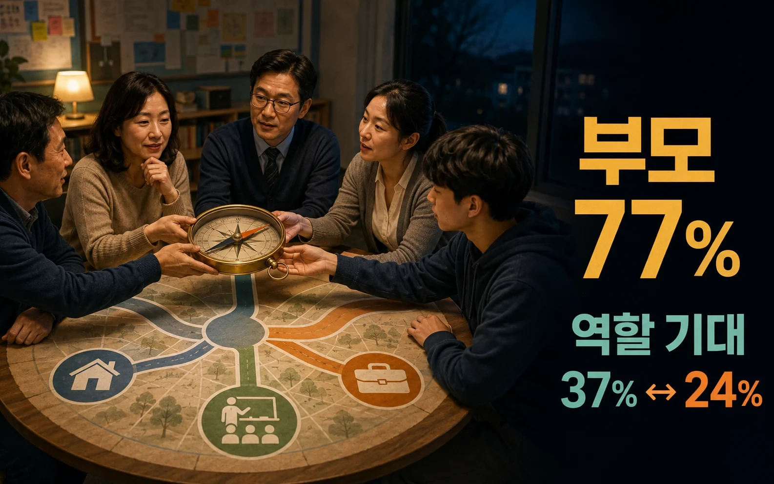 교실에는 AI가 들어왔는데 준비는 늦었습니다, IBM 조사에서 벌어진 간극 핵심 내용을 보여주는 인포그래픽