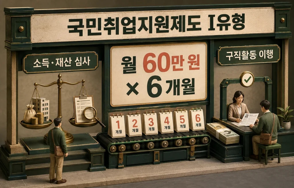 국민취업지원제도 월 60만 원과 소득 재산 구직활동 조건