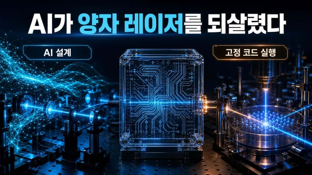 AI가 양자컴퓨터 레이저를 되살렸다, 그런데 실시간 운전은 아니었다 관련 1번째 핵심 시각자료