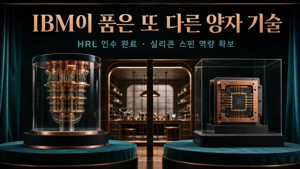 IBM은 왜 다른 방식의 양자칩을 품었을까, HRL 인수의 의미 관련 1번째 핵심 시각자료