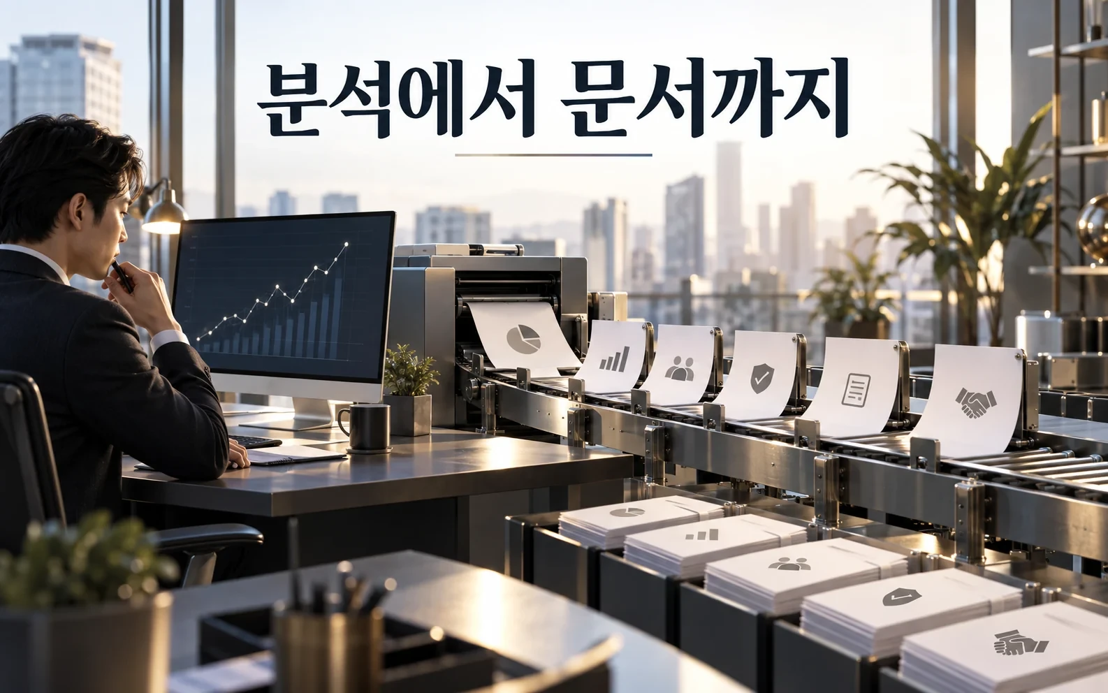 금융 데이터와 AI가 한 화면에, ChatGPT for Financial Services의 조건 핵심 내용을 보여주는 3번째 인포그래픽