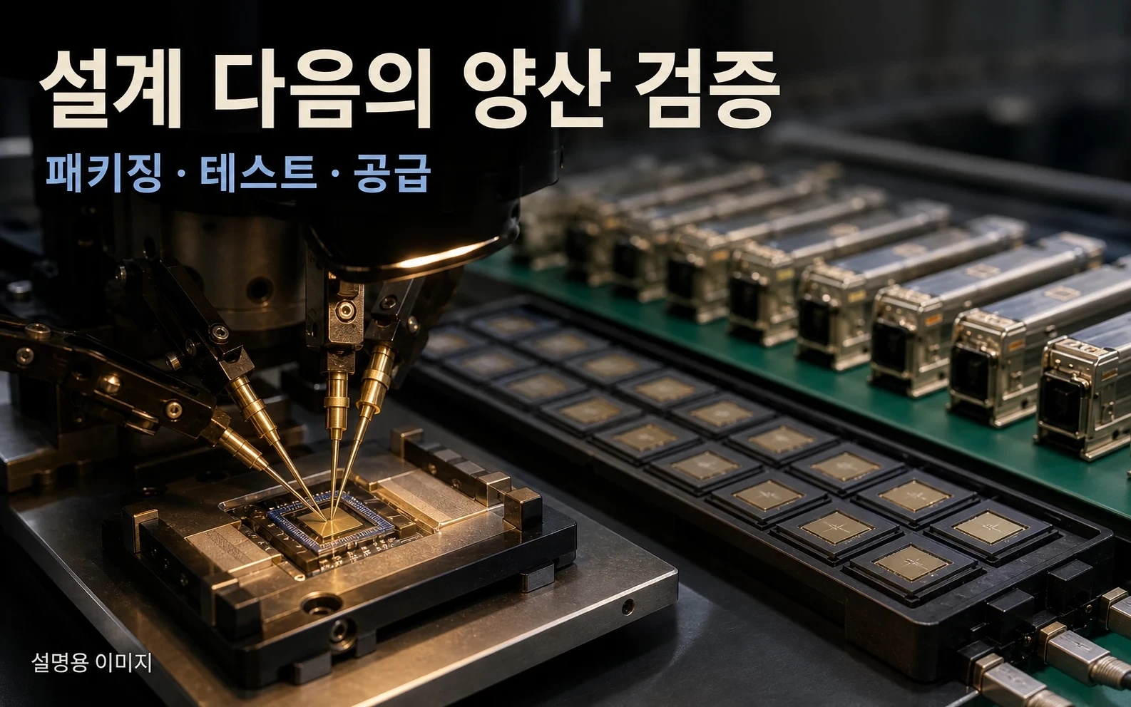 고객 장비의 검증을 통과하고 필요한 시점에 물량을 공급하는 능력도 연결 반도체의 경쟁력입니다.
