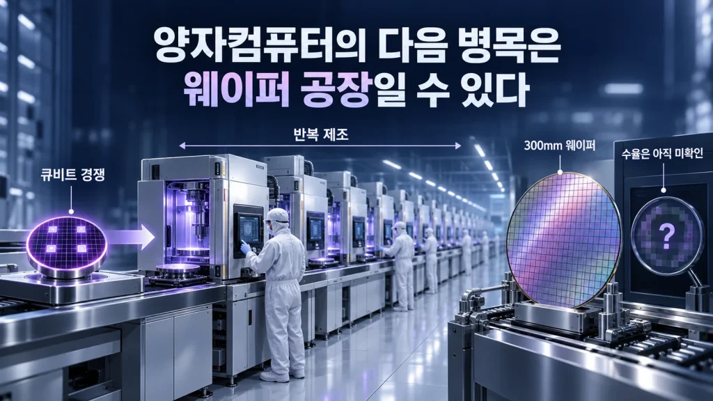 양자 웨이퍼 파운드리의 제조 기반