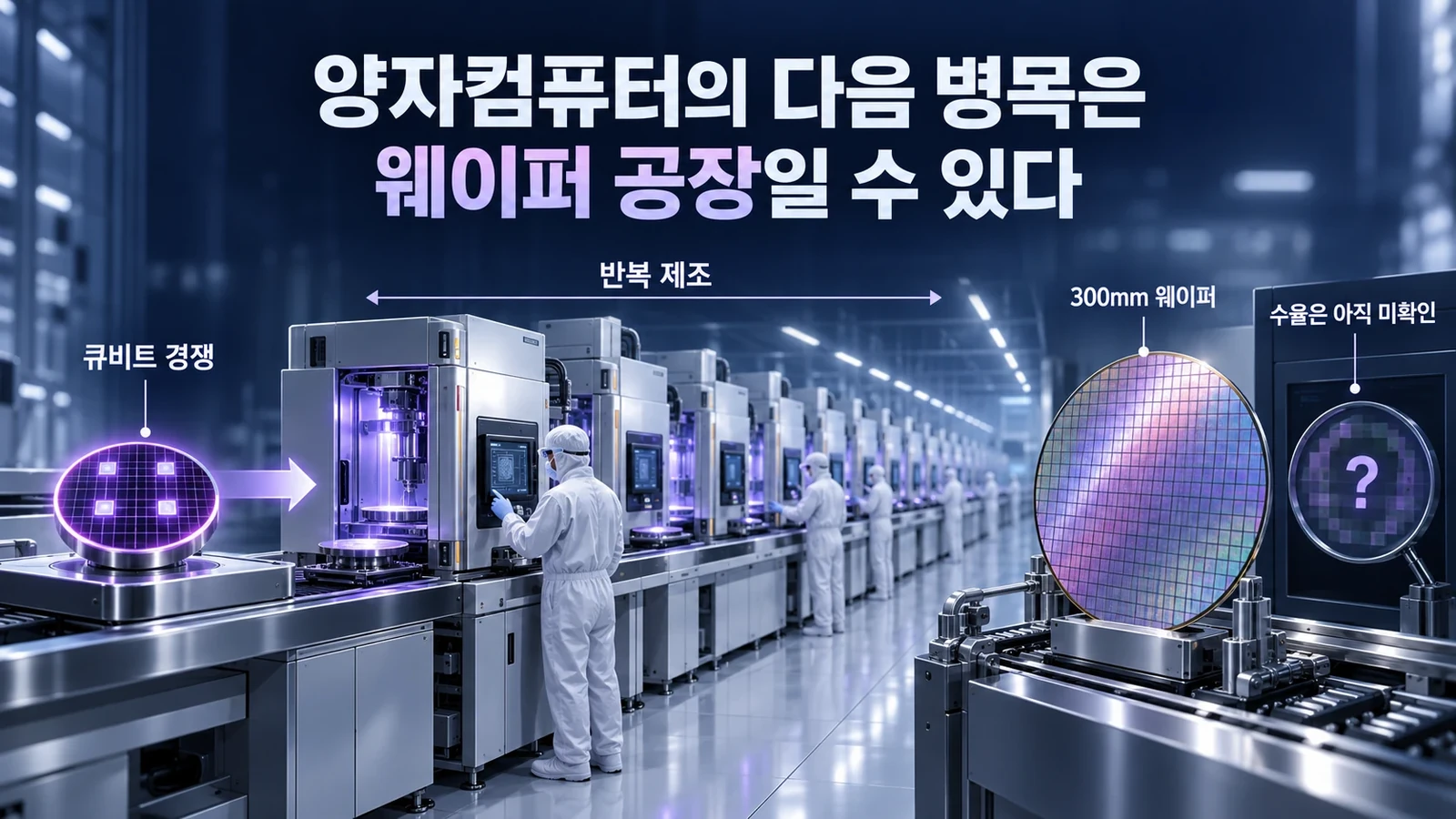 양자 웨이퍼 파운드리의 제조 기반
