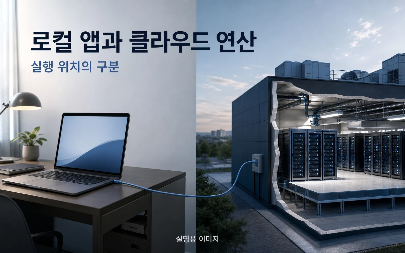 로컬 앱에서 선택한 모델이라도 연산은 클라우드에서 이뤄질 수 있습니다. 데이터 보관 정책과 실행 위치는 별도로 확인해야 합니다.