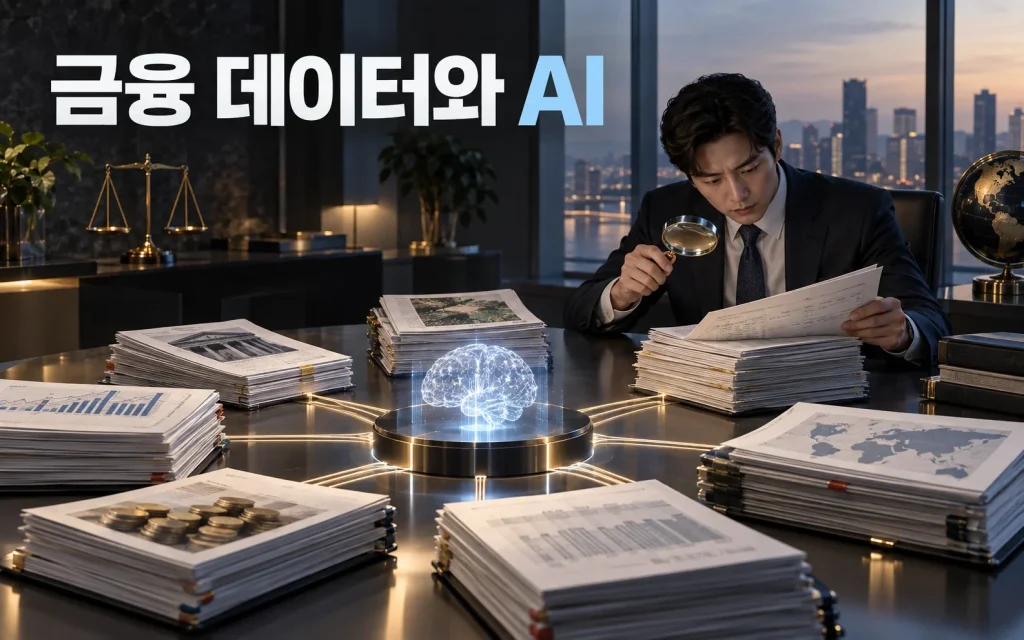 금융 데이터와 AI가 한 화면에, ChatGPT for Financial Services의 조건 핵심 내용을 보여주는 1번째 인포그래픽