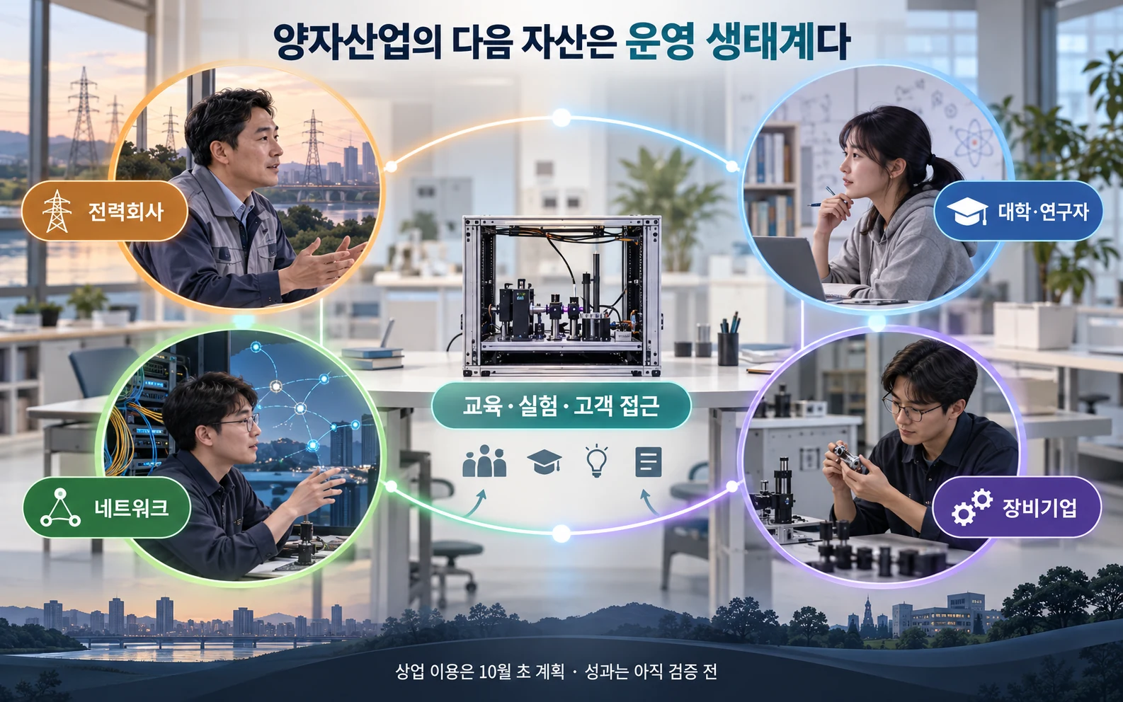 전력회사 대학 네트워크와 장비기업 협력