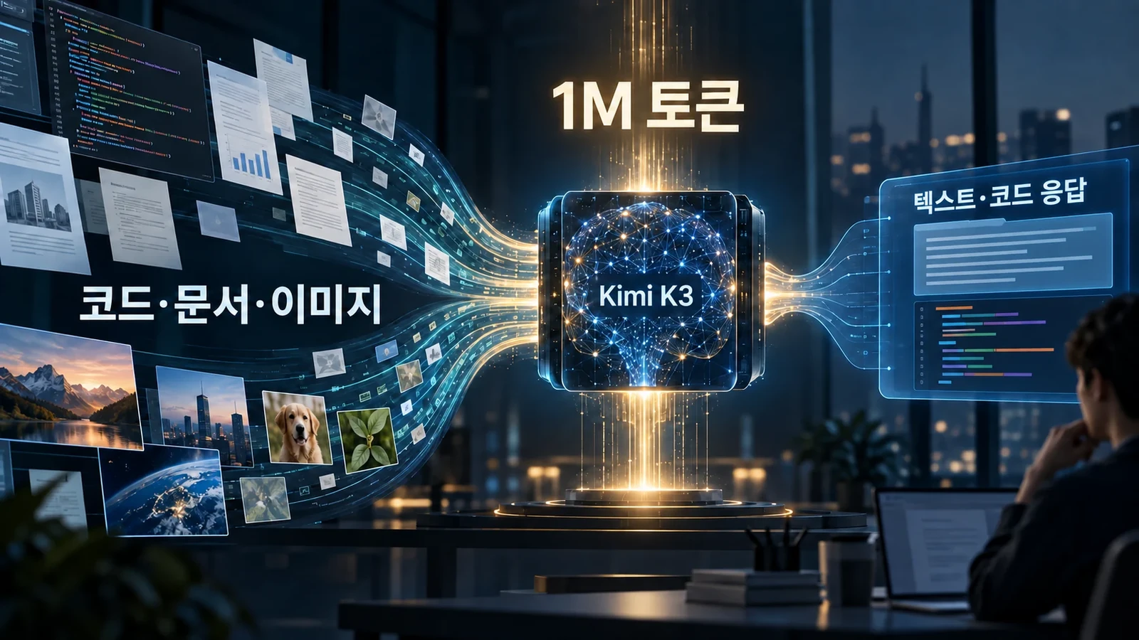 텍스트·이미지 입력과 텍스트·코드 응답을 구분한 긴 문맥 처리