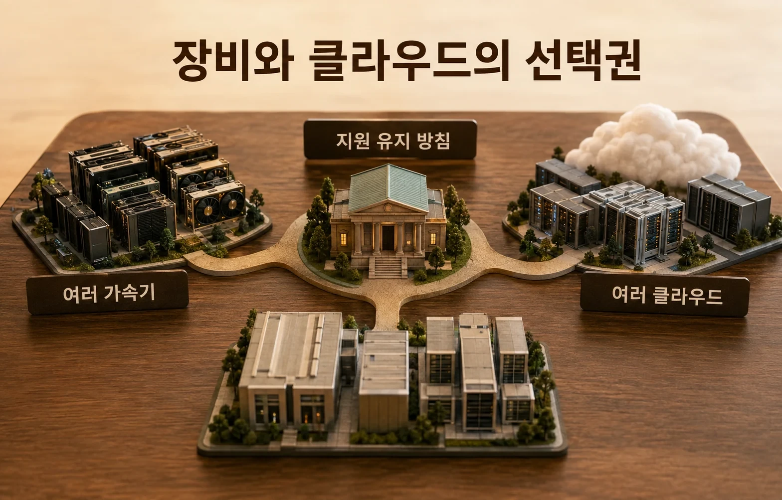 장비와 클라우드의 선택권; 다양한 장비와 클라우드 선택권 유지 방침