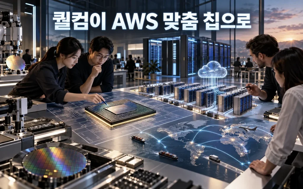 퀄컴이 AWS 맞춤 AI 칩에 들어갑니다, 추론 반도체 경쟁의 새 변수 핵심 내용을 보여주는 1번째 인포그래픽