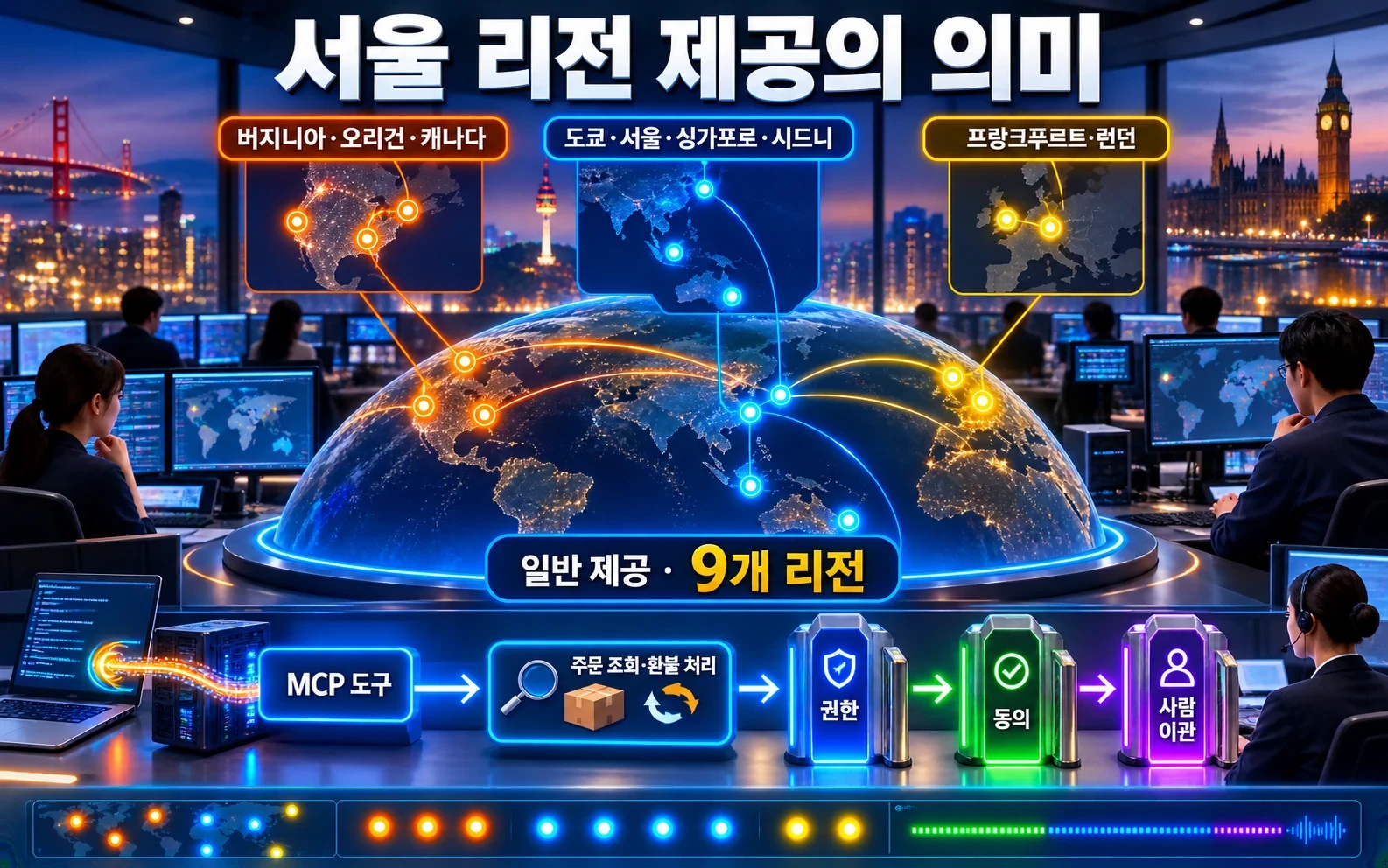 고객센터 AI를 노코드로 설계한다, AWS가 대화와 업무 규칙을 한 화면에 묶은 이유 관련 4번째 핵심 구조 인포그래픽